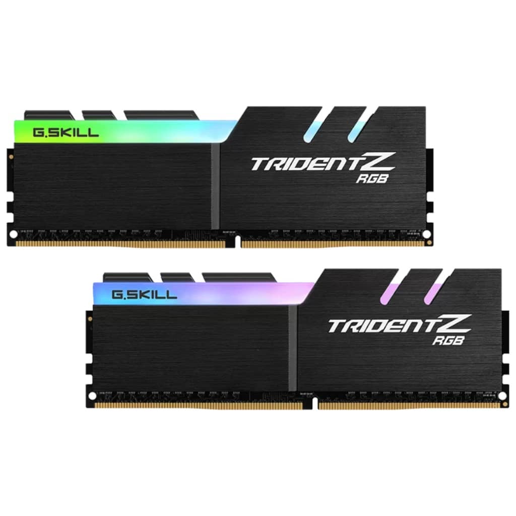 Mémoire DIMM DDR4 3200MHz G.Skill, 16Gb (2x 8Gb) Trident Z RGB (F4-3200C16D-32GTZR)