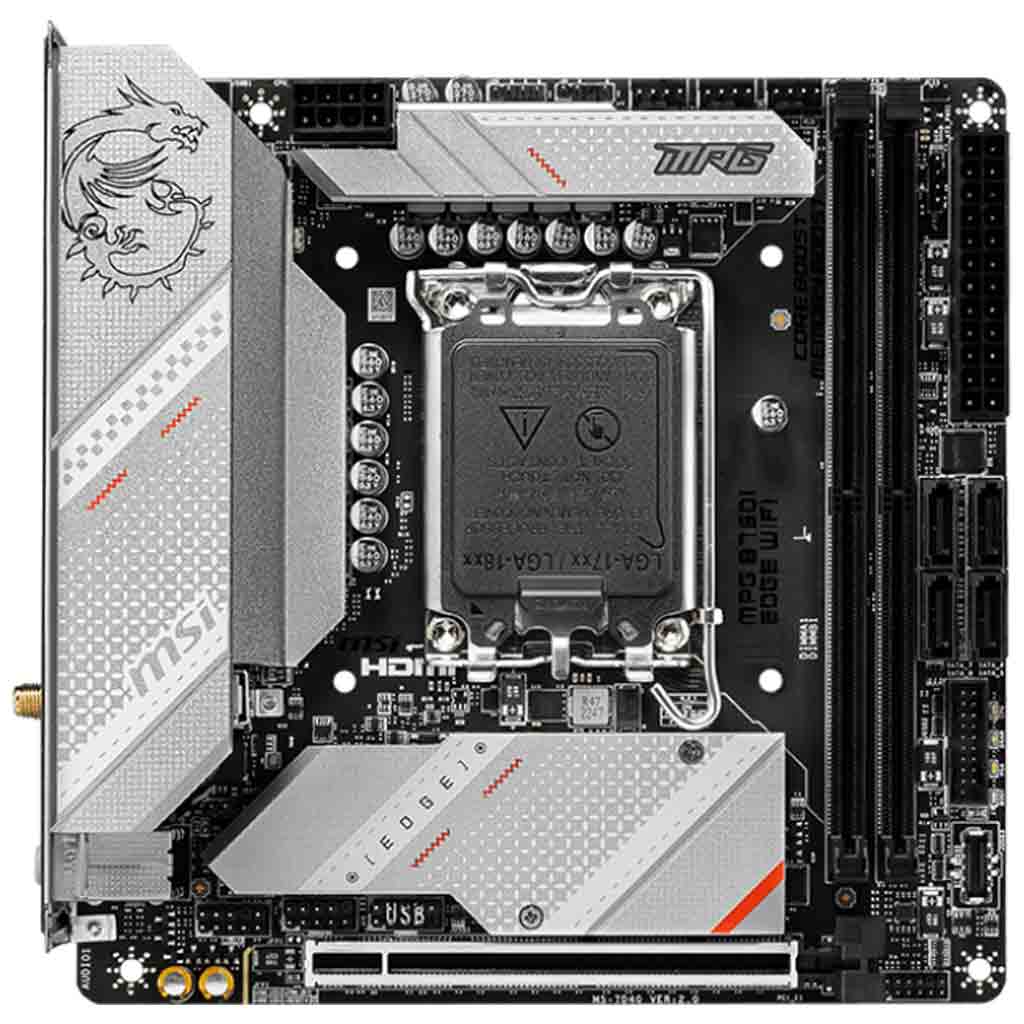 Carte mère Intel 1700 MSI ITX MPG B760I EDGE WIFI (911-7D40-005)