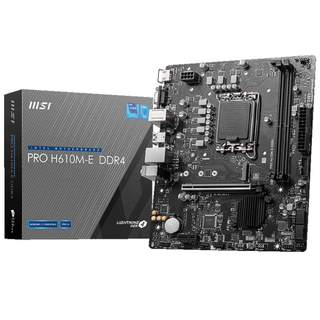 Carte mère Intel 1700 Micro ATX MSI PRO H610M-E DDR4 (911-7D48-007)