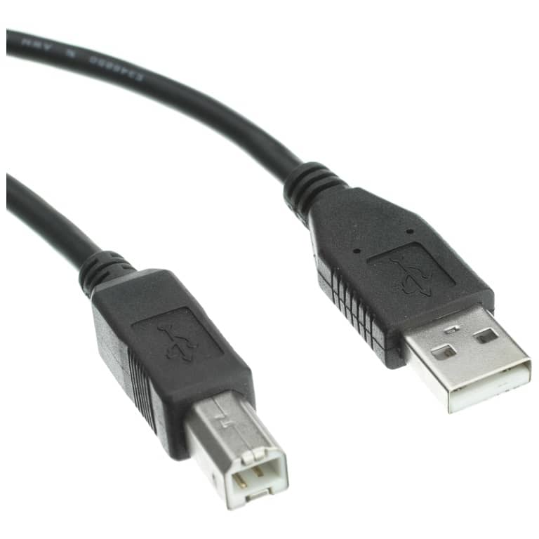 Cable Adaptateur USB 2.0 vers 1x USB 2TypeB MM, 1.80/2.00 m Noir _ ADMM-US2.USB-0020BK