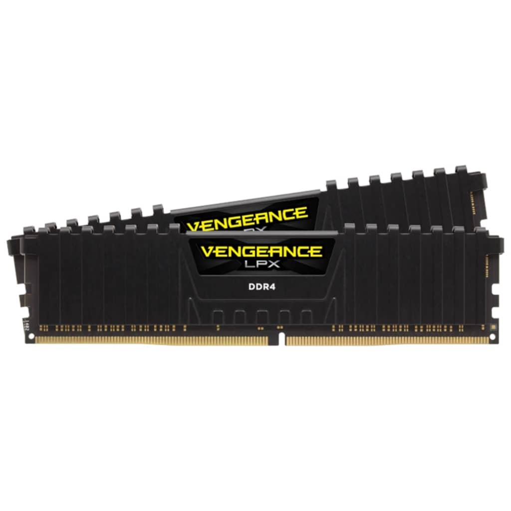 Mémoire DIMM DDR4 2666MHz Corsair, 32Gb (2x 16Gb) Vengeance LPX Noir _ CMK32GX4M2A2666C16