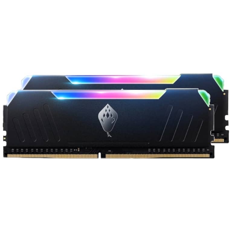 Mémoire DIMM DDR4 3200MHz Anacomda D4 RGB, 16Gb (2x 8Gb) Noir RGB _ D4RGB 3200 2x8G Bk