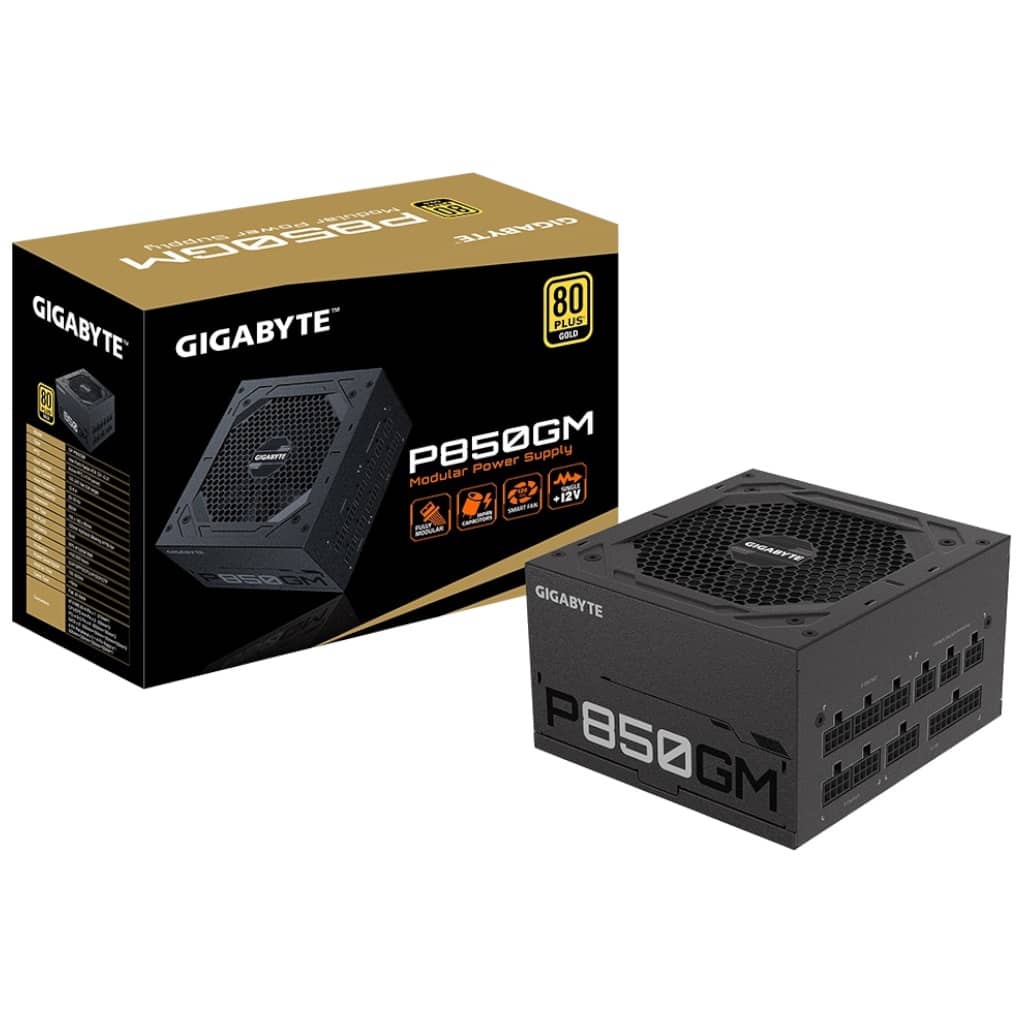 Alimentation ATX Gigabyte Série P, 850W Modulaire 80PLUS Gold _ GP-P850GM