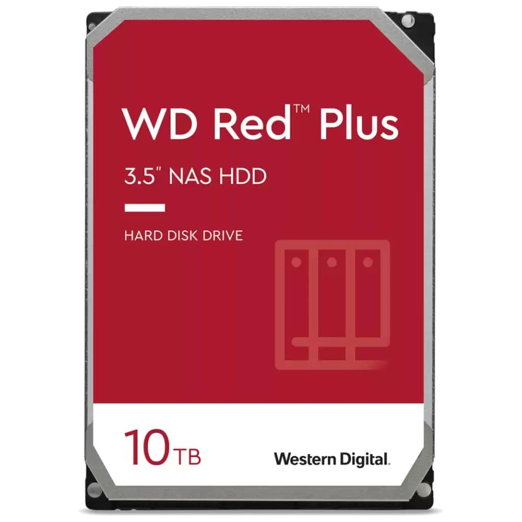 Disque HDD 3.5" SATA Western Digital Red Plus NAS, 10To _ WD101EFBX
