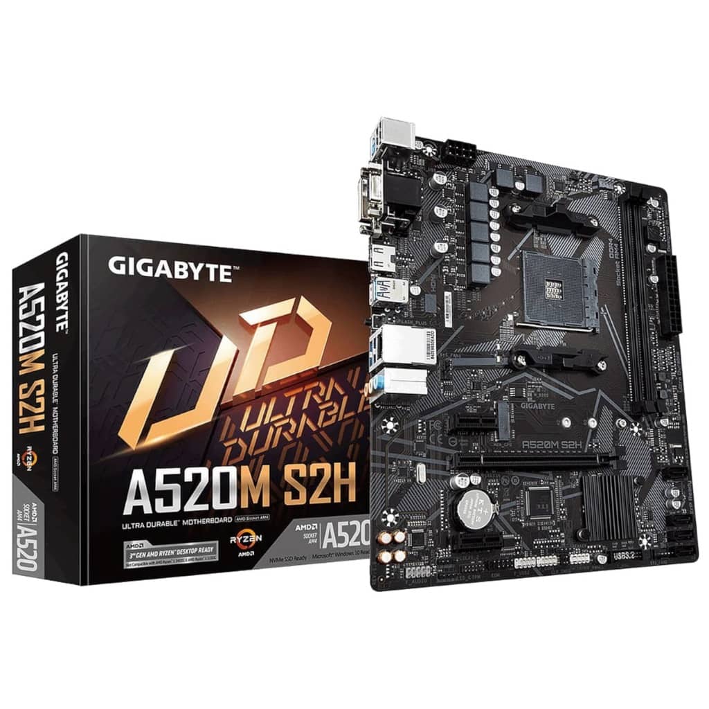 Carte mère AMD AM4 A520 Micro ATX Gigabyte _ A520M S2H