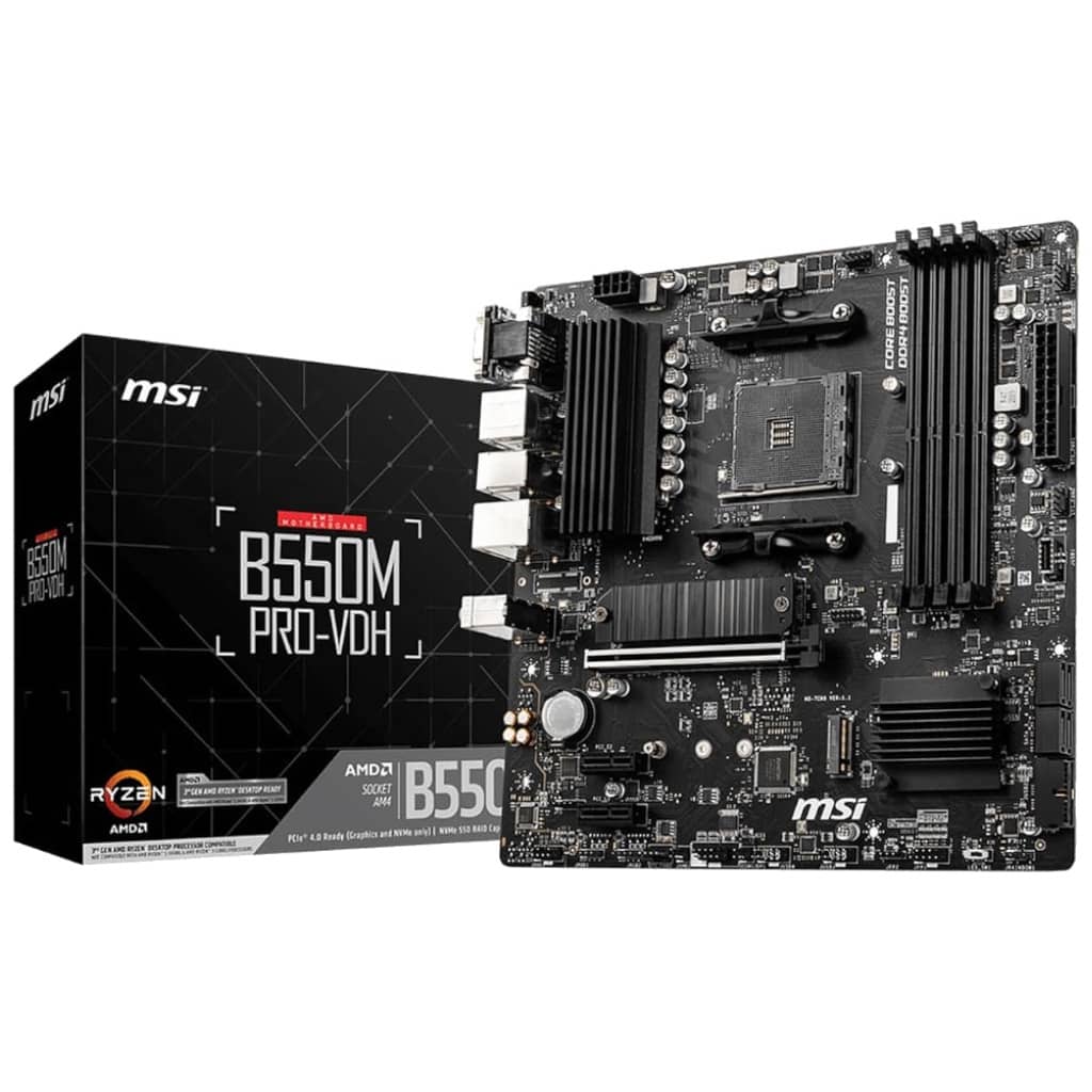 Carte mère AMD AM4 B550 Micro ATX MSI B550M PRO-VDH _ 911-7C95-017R