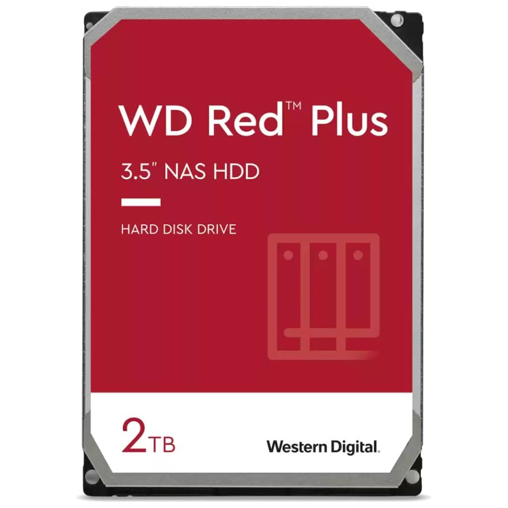 Disque HDD 3.5" SATA Western Digital Red Plus NAS, 2To _ WD20EFZX