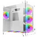 Boitier PC ATX Xigmatek Aquarius Plus Arctic, Blanc avec 7x AY120 _ EN46430