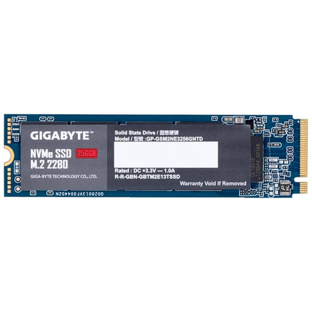 Disque SSD M.2 PCIe3 Gigabyte NVMe SSD, 256Go _ GP-GSM2NE3256GNTD