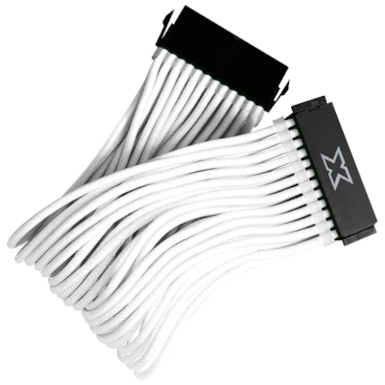 Rallonge ATX (20+4pins) MF, 0.30 m Blanc Xigmatek iCable _ EN47390