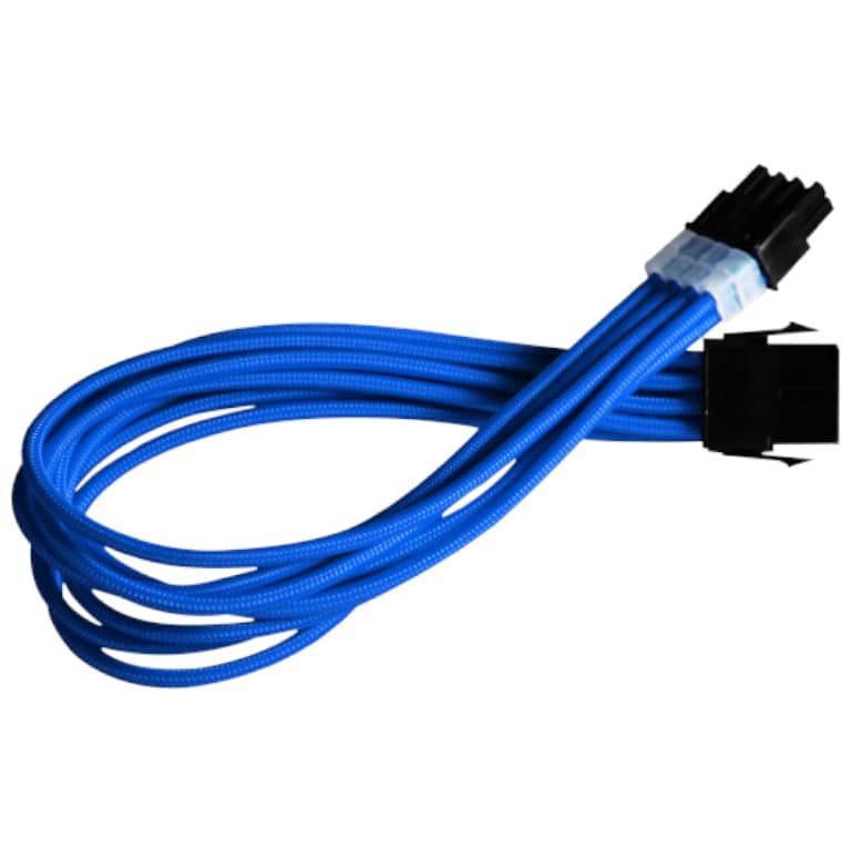 Rallonge PCIe (6+2pins) MF, 0.30 m Bleu Xigmatek iCable _ EN47505