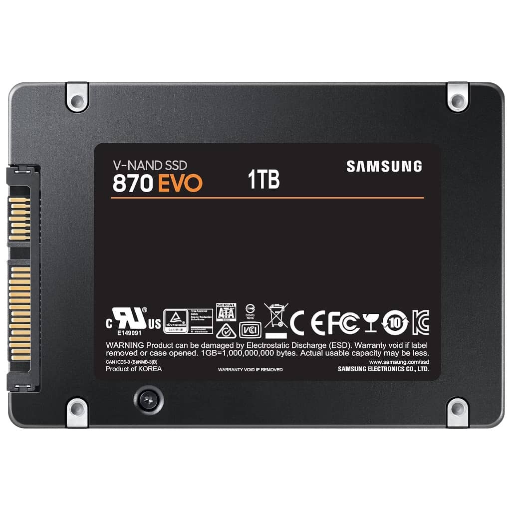 Disque SSD 2.5" SATA Samsung 870 EVO, 1To _ MZ-77E1T0B/EU