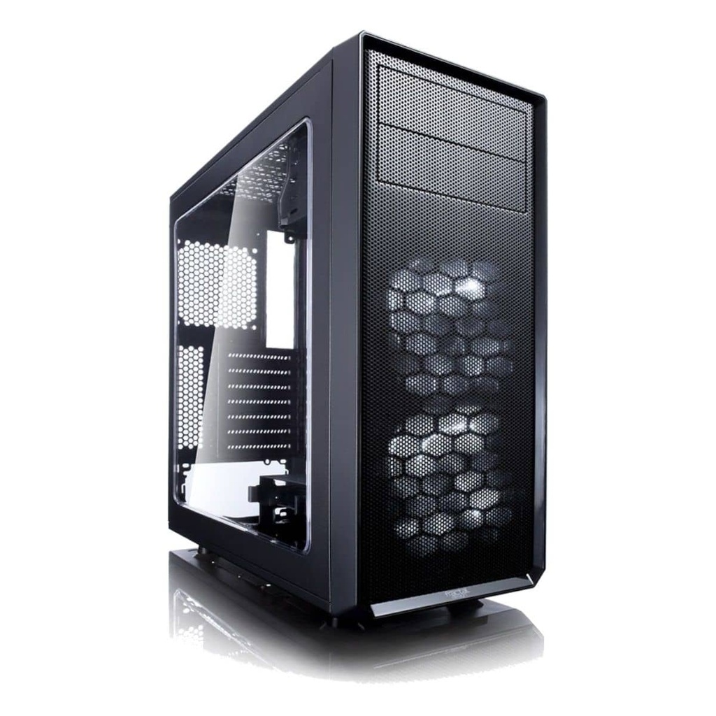Boitier PC ATX Fractal Design Focus G, Noir _ FD-CA-FOCUS-BK-W