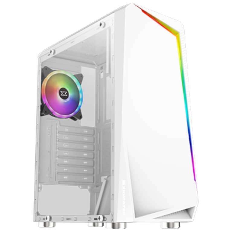 Boitier PC ATX Xigmatek Vortex, Blanc avec 1x XCR120 _ EN47550