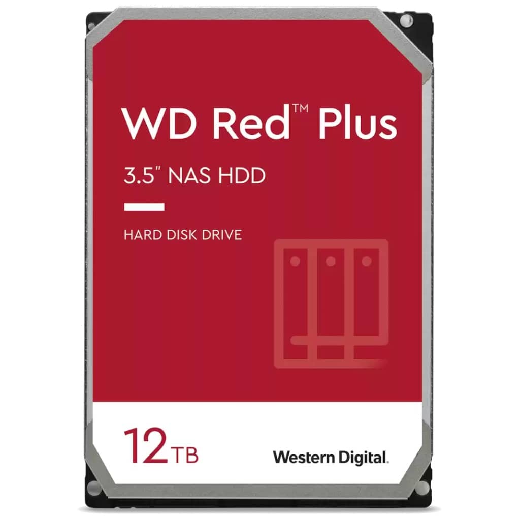 Disque HDD 3.5" SATA Western Digital Red Plus NAS, 12To _ WD120EFBX