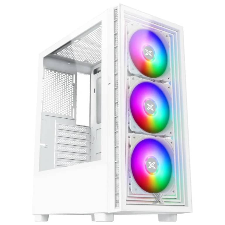 Boitier PC ATX Xigmatek Phantom Arctic, Blanc avec 4x X24A _ EN49806