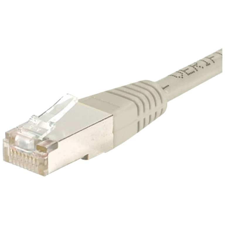 Cable RJ45 Cat.6 MM,  1.0m droit Gris (CAMM-R45.R45-0010GR)