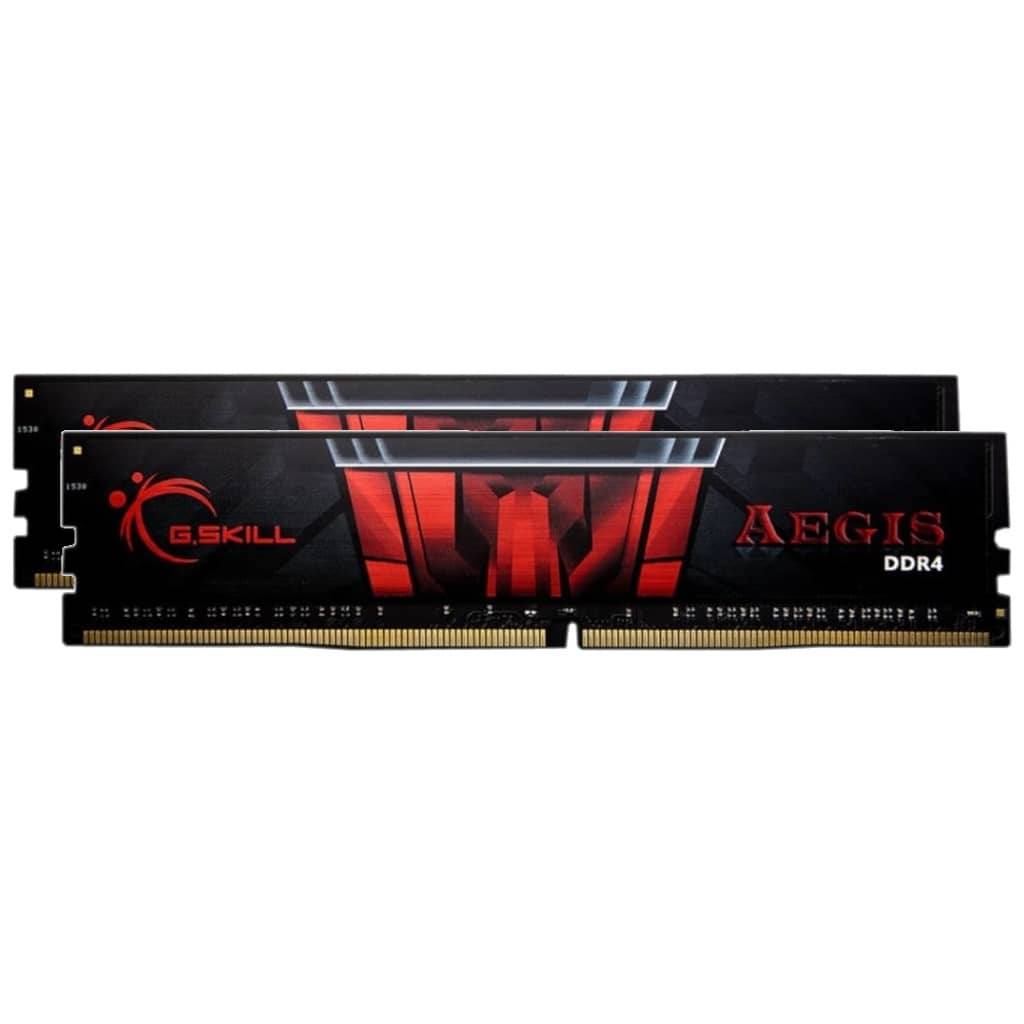 Mémoire DIMM DDR4 3200MHz G.Skill, 16Gb (2x 8Gb) Aegis Noir/Rouge _ F4-3200C16D-16GIS