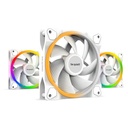 Kit 3x Ventilateurs pour Boitier 120mm Be Quiet Light Wings PWM, Blanc ARGB _ BL100