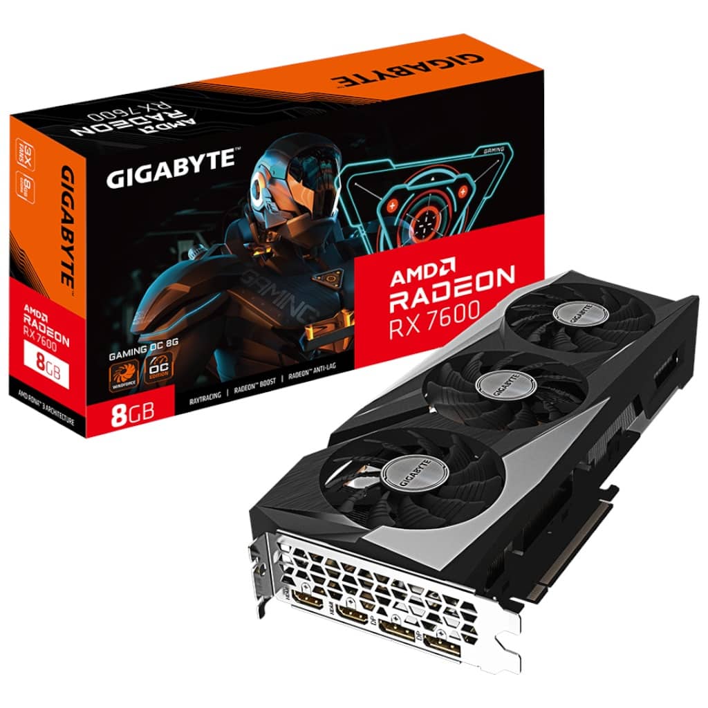 Carte graphique Radeon RX7600 Gigabyte Radeon RX 7600 GAMING OC 8G _ GV-R76GAMING OC-8GD