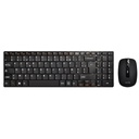 Pack Clavier/Souris Sans fil RF Advance Combo Multimédia, Noir _ CLS-SLIM-BK