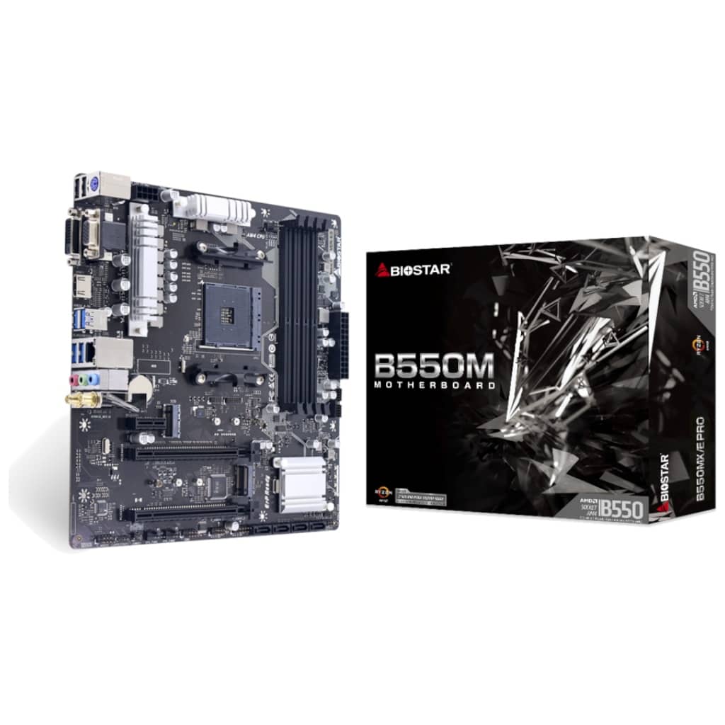 Carte mère AMD AM4 B550 Micro ATX Biostar B550MX/E Pro 6.0 _ AB55DM4S-R04