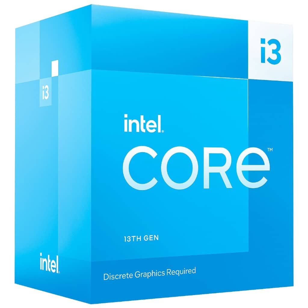 Processeur Intel 1700 Core i3-13100F, 4.5GHz Turbo _ BX8071513100F