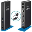 Hub/Station d accueil USB 3.0/USB 3TypeC i-Tec Dual HDMI, Noir _ U3DUALHDMIDOCK