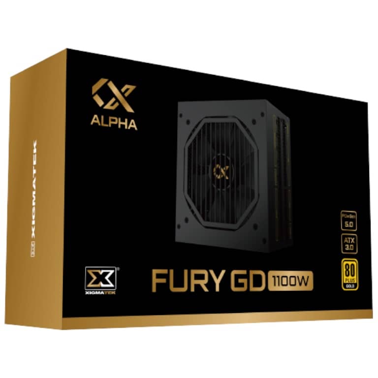 Alimentation ATX3.0 Xigmatek Fury GD, 1100W Modulaire 80PLUS Gold _ EN40535