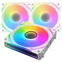 Kit 3x Ventilateurs pour Boitier 120mm Xigmatek Starlink Ultra Arctic, Blanc _ EN40856