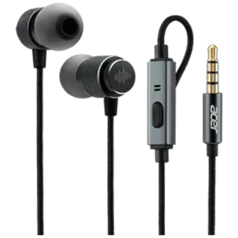 Ecouteurs Filaire Jack 3.5mm Acer Earphone 300, Noir _ NP.HDS1A.005