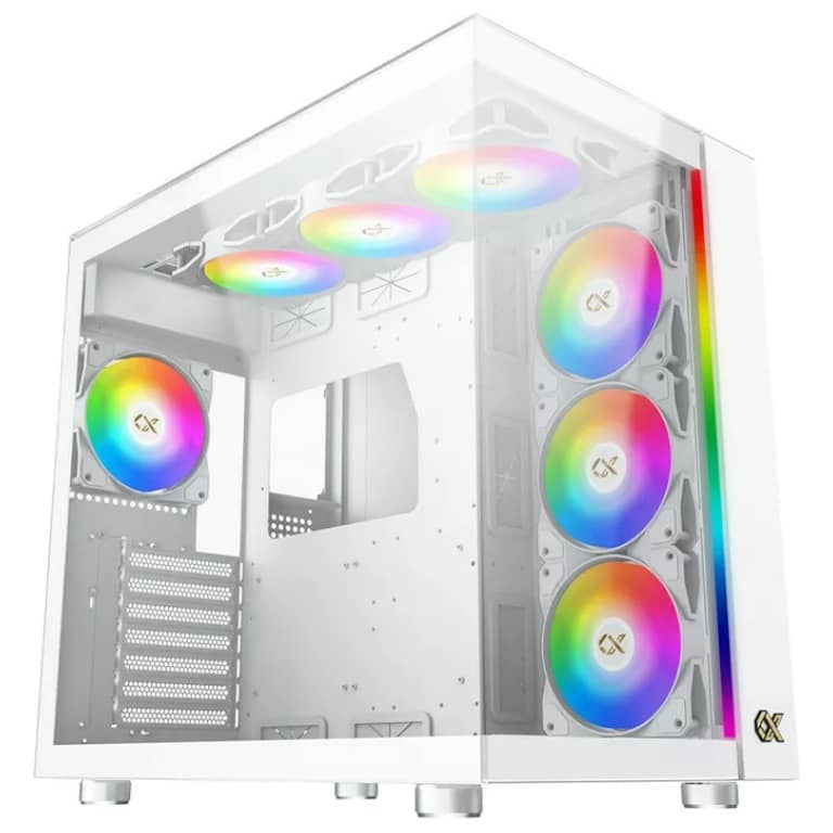 Boitier PC E-ATX Xigmatek Aqua Ultra Arctic, Blanc avec 7x Z20A _ EN40689