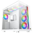 Boitier PC E-ATX Xigmatek Aqua Ultra Arctic, Blanc avec 7x Z20A _ EN40689