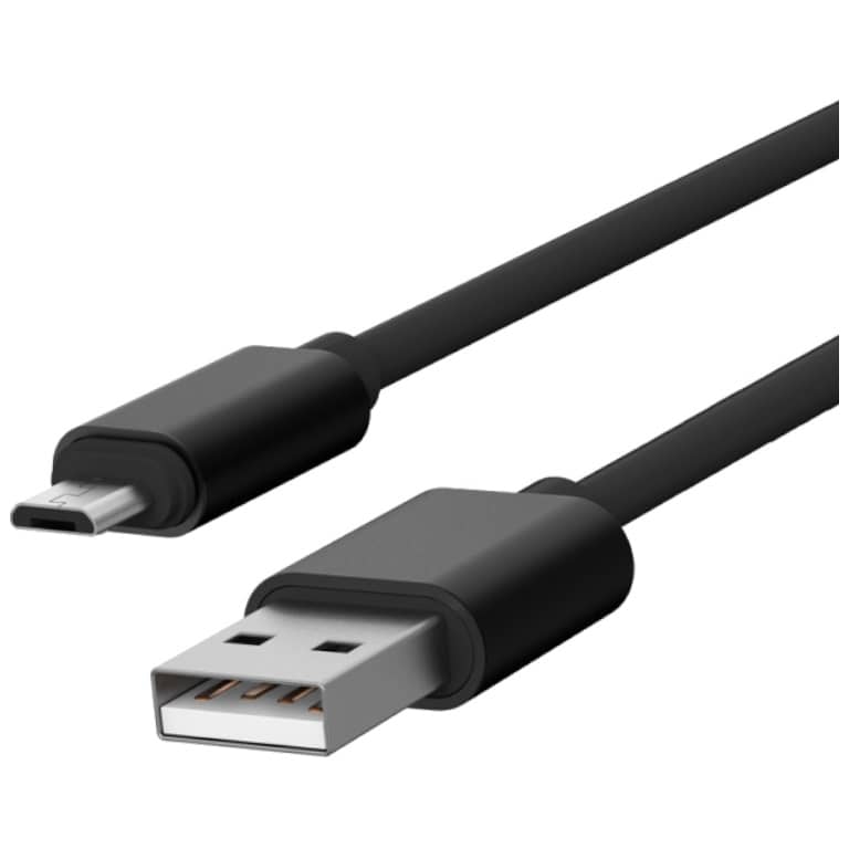 Cable Adaptateur MM USB 2.0 vers 1x Micro USB,  1.0m Noir (MM-US2.MUS-0010BK)