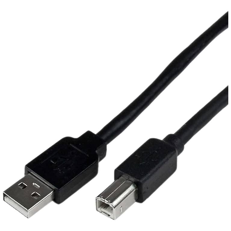 Cable Adaptateur MM USB 2.0 vers 1x USB 2TypeB,  1.8m Noir (MM-US2.USB-0018BK)