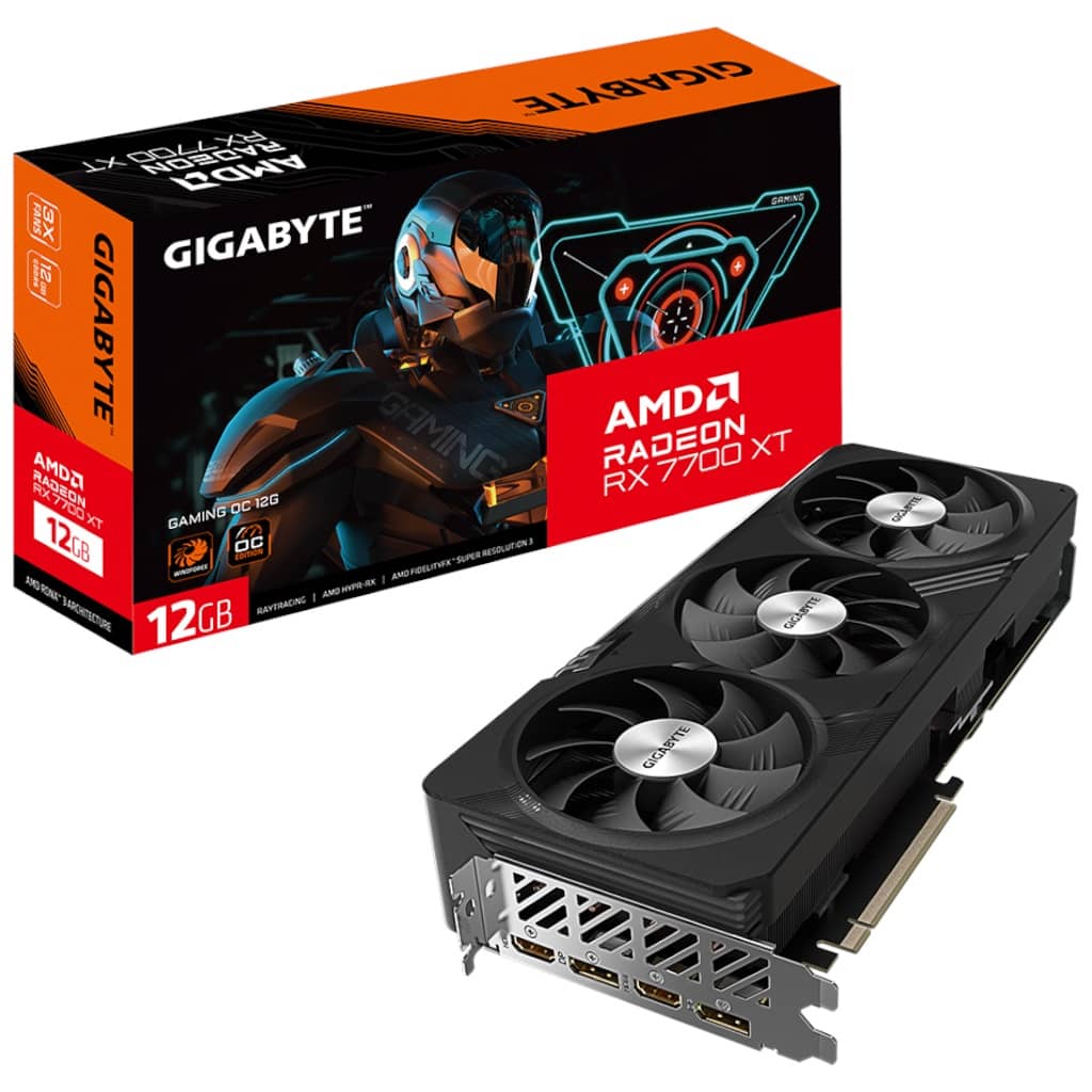 [I_CGGIG-314446] Carte graphique Radeon RX7700XT Gigabyte RX 7700 XT GAMING OC 12G _ GV-R77XTGAMING OC-12GD