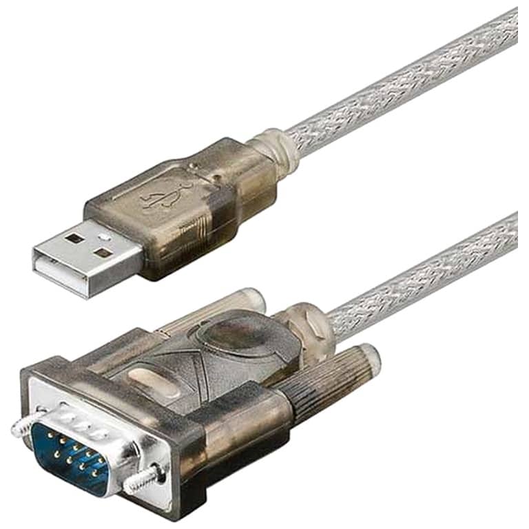 Cable Adaptateur MM USB 2.0 vers 1x Série (RS-232),  1.5m Gris (MM-US2.SER-0015GY)