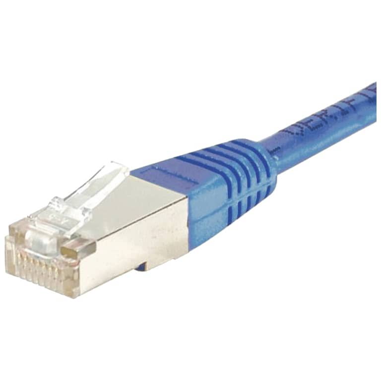 Cable MM RJ45 Cat.6,   0.5m droit Bleu (MM-RJ4.RJ4-0005BL)