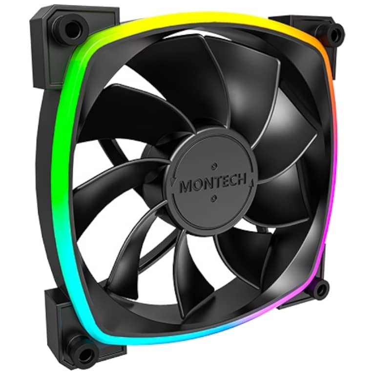 Ventilateur pour Boitier 120mm Montech RX120, Noir _ RX120 PWM BK