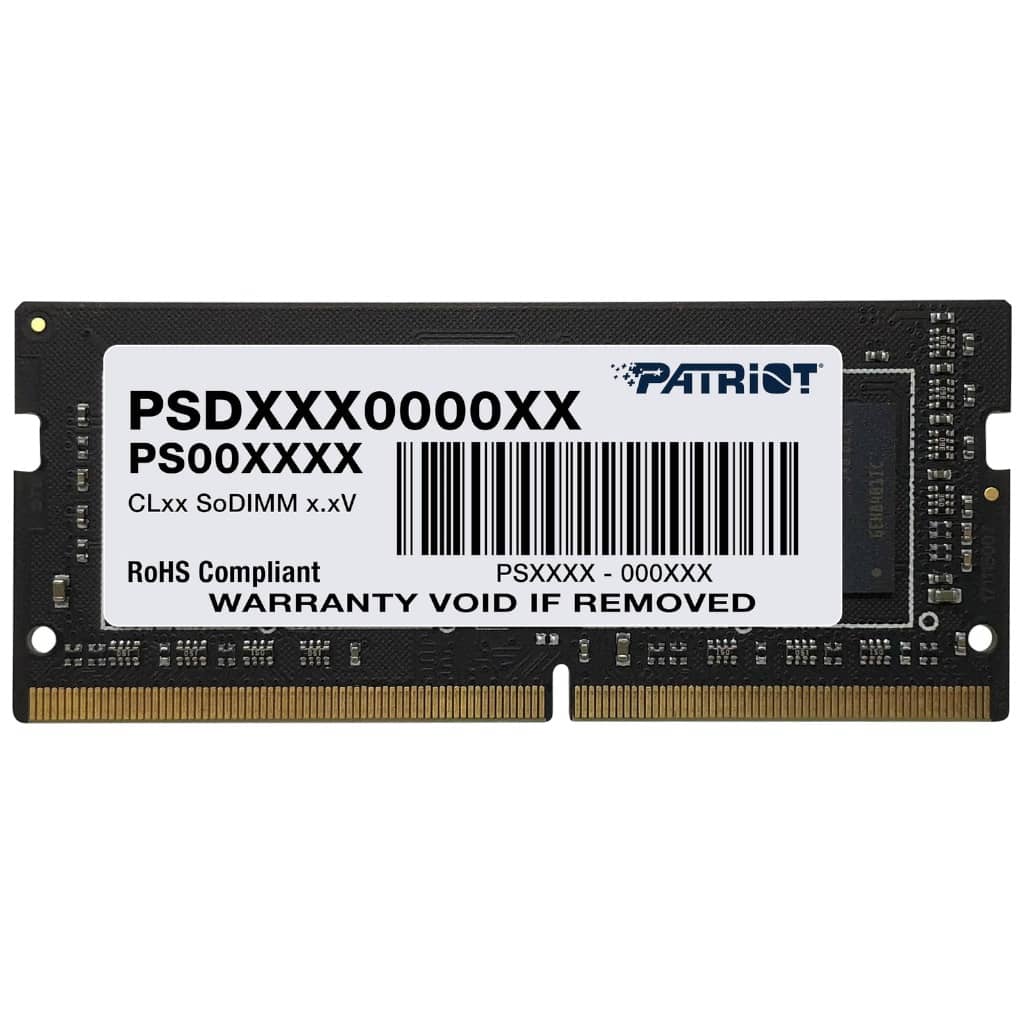 Mémoire SO-DIMM DDR4 3200MHz Patriot, 8Gb Signature _ PSD48G320081S