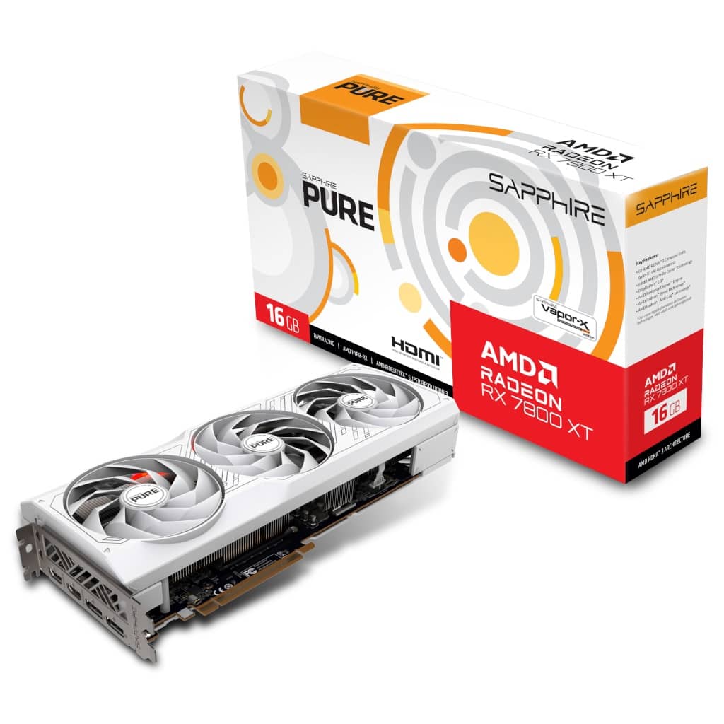 Carte graphique Radeon RX7800XT Sapphire PURE RX 7800 XT 16GB _ 11330-03-20G