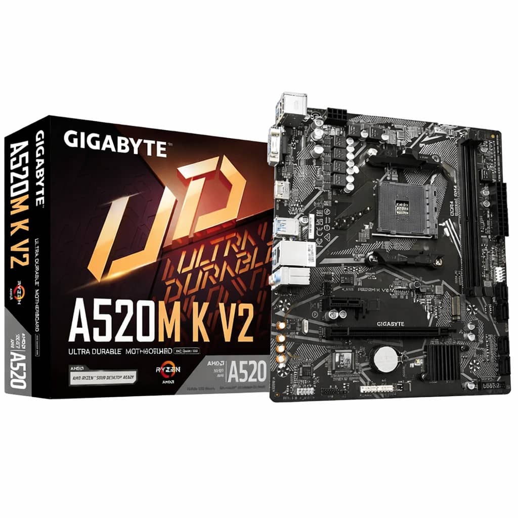 Carte mère AMD AM4 A520 Micro ATX Gigabyte _ A520M K V2