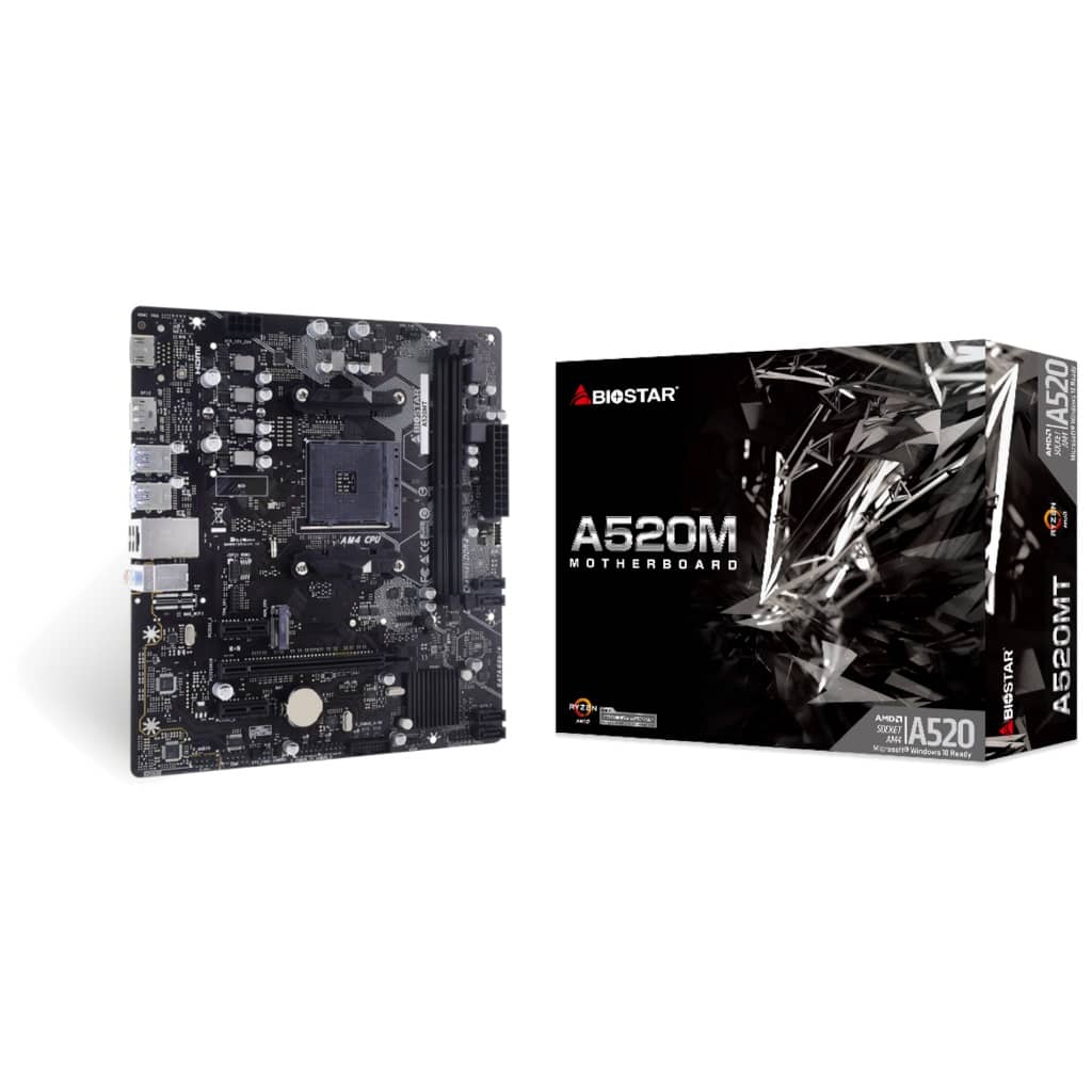 Carte mère AMD AM4 A520 Micro ATX Biostar A520MT v6 _ AA52IM4S-R01