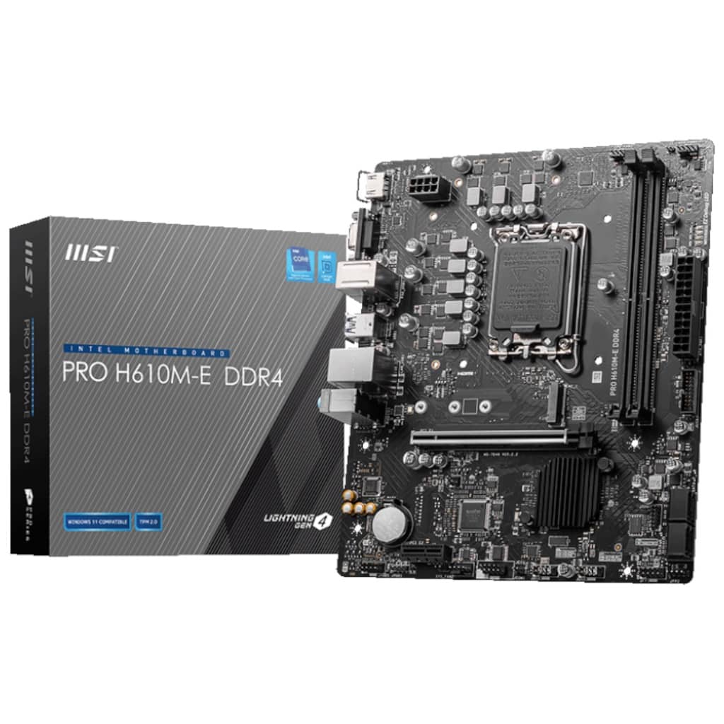 Carte mère Intel 1700 H610 Micro ATX MSI PRO H610M-E DDR4 _ 911-7D48-007