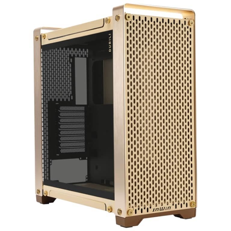 Boitier PC E-ATX In Win DUBILI Assemblé, Or/Champagne _ IW-CS-DUBILIASB-GLD