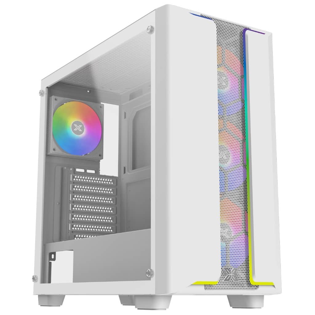 Boitier PC ATX Xigmatek Gaming Y Pro Arctic, Blanc avec 4x S20A _ EN42256