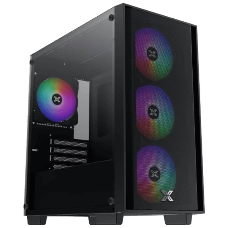 Boitier PC Micro ATX Xigmatek NYX Air II, Noir avec 4x Z20F _ EN42270