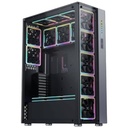 Boitier PC  E-ATX Xigmatek Elysium II, Noir avec 16x Square Ring ARGB _ EN41624