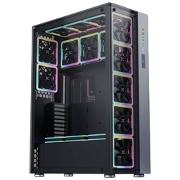 Boitier PC  E-ATX Xigmatek Elysium II, Noir avec 16x Square Ring ARGB _ EN41624