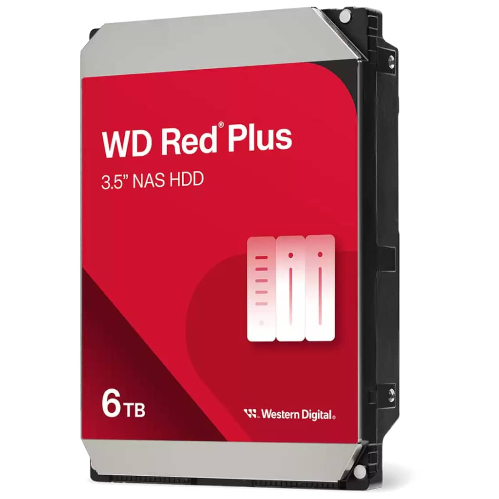 Disque HDD 3.5" SATA Western Digital Red Plus NAS, 6To _ WD60EFPX